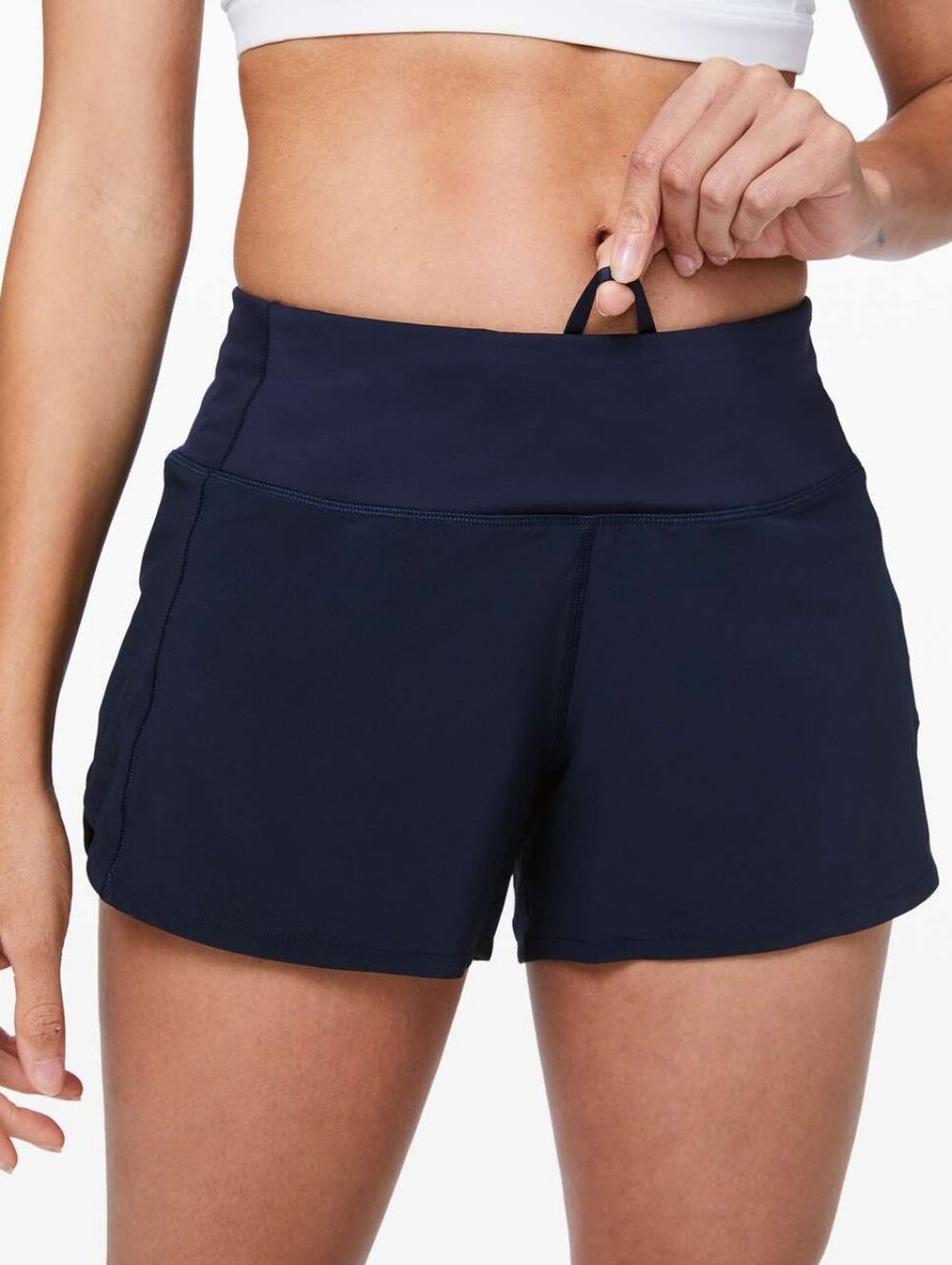 Lululemon Speed Up Short Long 4" Navy Blue Women's 6 Running Exercise Active